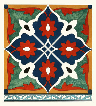 18 plaques de carreaux ornementaux de la Commission de délimitation afghane Pl 08 - Afghan Boundary Commission