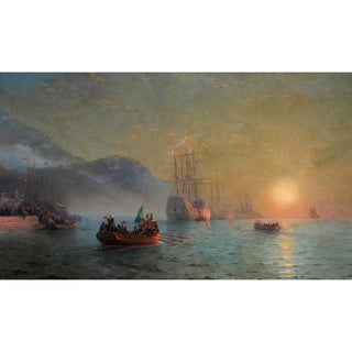 Adieu avant d'entreprendre son voyage de Port Palos en Espagne - Ivan Konstantinovich Aivazovsky | Reproduction Tableau Décoration murale affiche copie