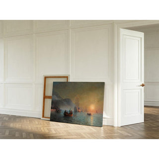 Adieu avant d'entreprendre son voyage de Port Palos en Espagne - Ivan Konstantinovich Aivazovsky | Reproduction Tableau Décoration murale affiche copie