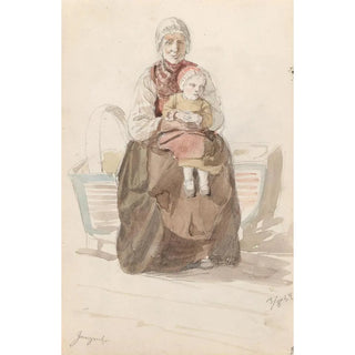 Adolph Tidemand - Kvinne med barn Gagnef.webp