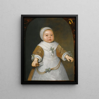 Aelbert Cuyp - Portrait Of A OneYearOld Girl Of The Van Der Burch Family.webp