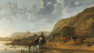 Aelbert Cuyp - River Landscape with Riders.webp