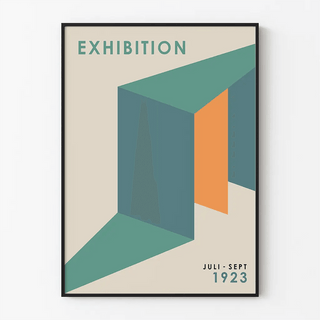 Affiche Bauhaus - Perspective Constructive