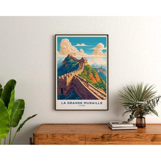 Affiche La Grande Muraille de Chine Vintage