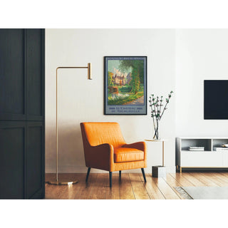 Affiche Tourlaville vintage – Le château au bord de l’eau