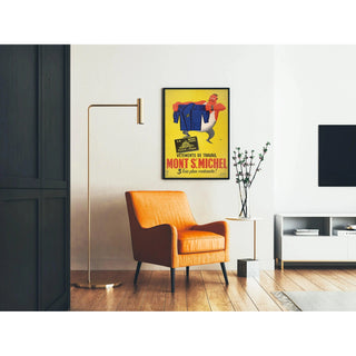 Affiche publicitaire vintage – Vêtements de travail Mont Saint-Michel