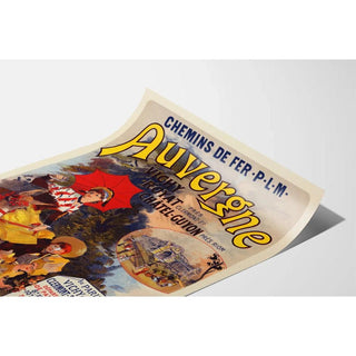 Affiche vintage - Chemins de Fer P.L.M. - Auvergne de Jules Chéret