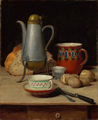 Albert Anker - Still life coffee and potatoes.webp