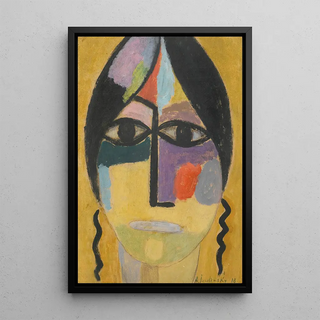 Alexej von Jawlensky - Mystischer Kopf Rabenflgel Iv Mystical Head Ravens Wing Iv.webp