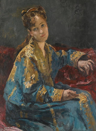 Alfred Stevens - La Dame En Bleu.webp