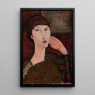 Amedeo Modigliani - Adrienne Woman with Bangs.webp
