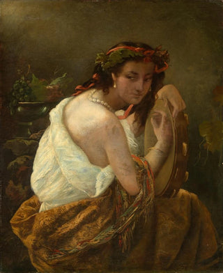 Anselm Feuerbach - Gypsy with tambourine.webp