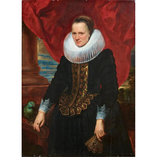 Anthony van Dyck - Portrait Of A Noblewoman With A Parrot.webp