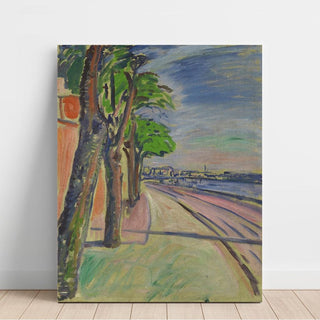 Arbres au bord du canal - Edvard Munch | Reproduction Tableau Décoration murale affiche copie