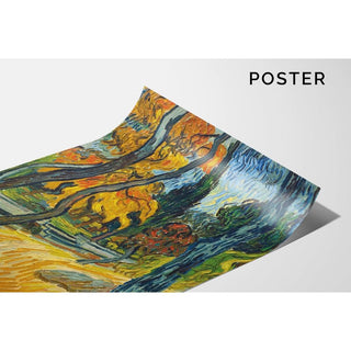 Arbres dans le Jardin de l'asile - Vincent van Gogh | Reproduction Tableau Décoration murale affiche copie