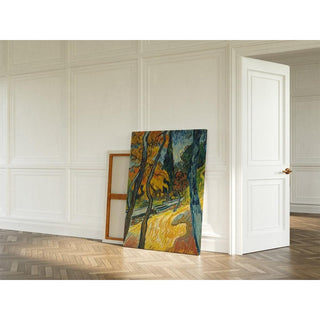 Arbres dans le Jardin de l'asile - Vincent van Gogh | Reproduction Tableau Décoration murale affiche copie