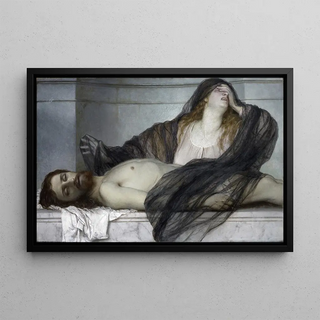 Arnold Bcklin - Magdalene Grieving over the Body of Christ.webp