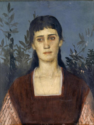 Arnold Bcklin - Portrait of Clara BruckmannBcklin Eldest Daughter of the Artist.webp