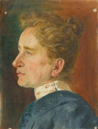 Aurel Ballo - Head Study of an Older Woman in Profile.webp