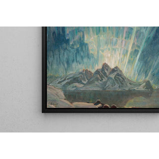 Aurores boréales, étude du nord de la Norvège #2- Anna Boberg | Reproduction Tableau Décoration murale affiche copie