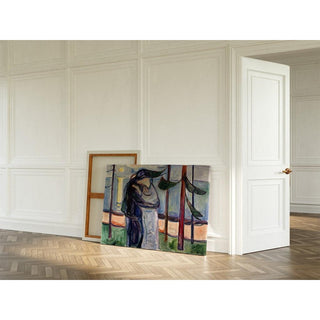 Baiser à la plage - Edvard Munch | Reproduction Tableau Décoration murale affiche copie