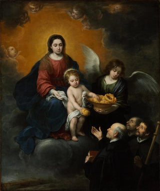Bartolom Estebn Murillo - The Infant Christ Distributing Bread To The Pilgrims.webp