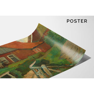 Bâtiment de ferme avec pont - Piet Mondrian | Reproduction Tableau Décoration murale affiche copie