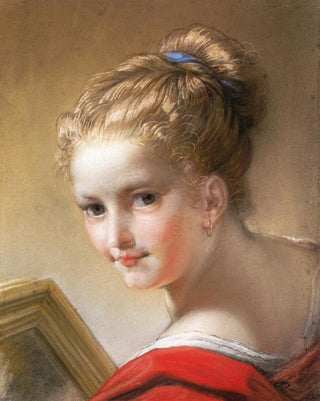 Benedetto Luti - Study of a Girl in Red.webp