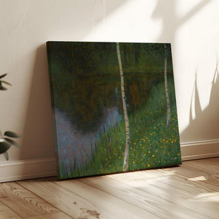 Bord de lac avec des bouleaux - Gustav Klimt | Reproduction Tableau Décoration murale affiche copie