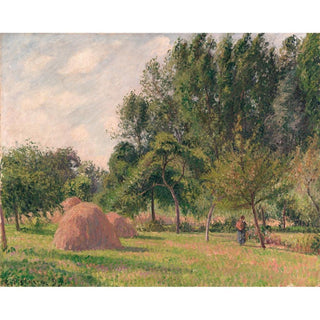 Bottes de foin, matin, Éragny - Camille Pissarro | Reproduction Tableau Décoration murale affiche copie