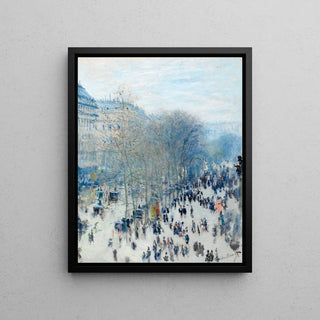 Boulevard des Capucines de Claude Monet | Reproduction Tableau Décoration murale affiche copie