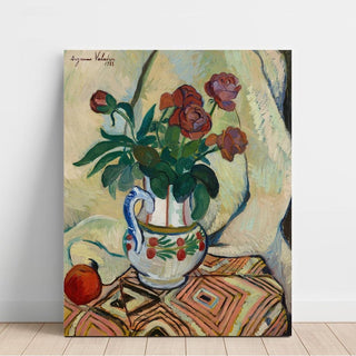 Bouquet de roses - Suzanne Valadon | Reproduction Tableau Décoration murale affiche copie