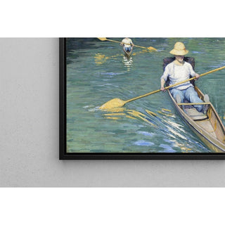 Canoë sur la rivière Yerres - Gustave Caillebotte | Reproduction Tableau Décoration murale affiche copie
