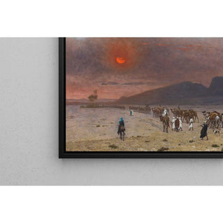 Caravane dans le Désert - Jean-Léon Gérôme | Reproduction Tableau Décoration murale affiche copie