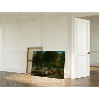 Cavalerie grecque au repos en forêt - Eugène Delacroix | Reproduction Tableau Décoration murale affiche copie