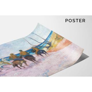 Cavaliers sur la plage I - Paul Gauguin | Reproduction Tableau Décoration murale affiche copie