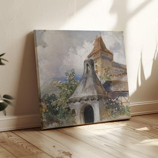 Château et séchoirs à fruits - Marie Egner | Reproduction Tableau Décoration murale affiche copie