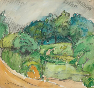 Chemin clair et arbres - Louis Valtat