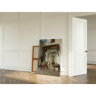 Chevaux Tenus par un Esclave La Halte - Jean-Léon Gérôme | Reproduction Tableau Décoration murale affiche copie