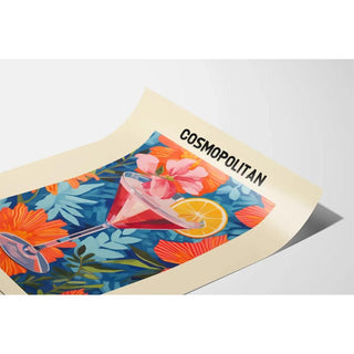 Cocktail Cosmopolitan | Affiche déco