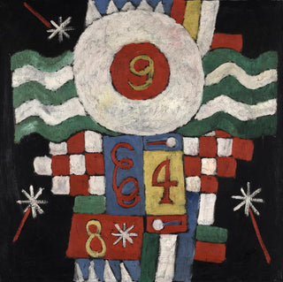 Collection de chiffres, de dessins et de lettres vus par moi au début de la guerre à Berlin, militaire par nature - Marsden Hartley