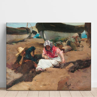 Componiendo la Red - Joaquín Sorolla | Reproduction Tableau Décoration murale affiche copie