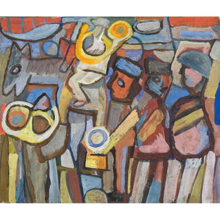 Composition avec défilé - Sasza Blonder | Reproduction Tableau Décoration murale affiche copie