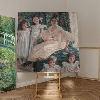 Comtesse d'Yanville et ses quatre enfants - James Tissot | Reproduction Tableau Décoration murale affiche copie