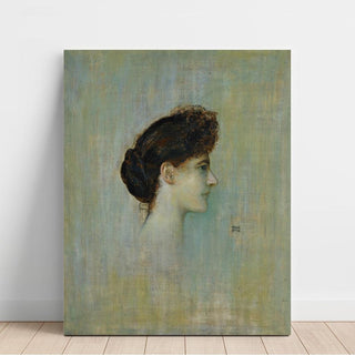 Damenbildnis Portrait d'une demoiselle - Franz von Stuck | Reproduction Tableau Décoration murale affiche copie