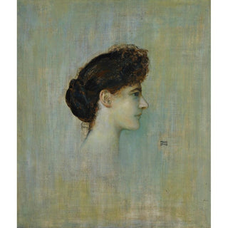 Damenbildnis Portrait d'une demoiselle - Franz von Stuck | Reproduction Tableau Décoration murale affiche copie
