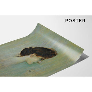 Damenbildnis Portrait d'une demoiselle - Franz von Stuck | Reproduction Tableau Décoration murale affiche copie