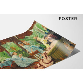 Dans la serre Rivales - James Tissot | Reproduction Tableau Décoration murale affiche copie