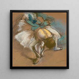 Danseuse attachant son chausson - Edgar Degas