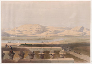 David Roberts - Libyan chain of mountains from the Temple of Luxor.webp